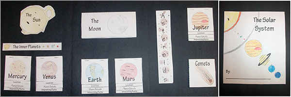 science lapbook, solar system, elemental science