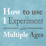 How to scale one experiment for multiple ages