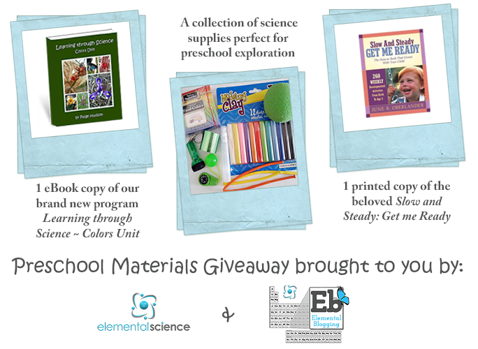 Preschool Materials Giveaway!! | Elemental Blogging